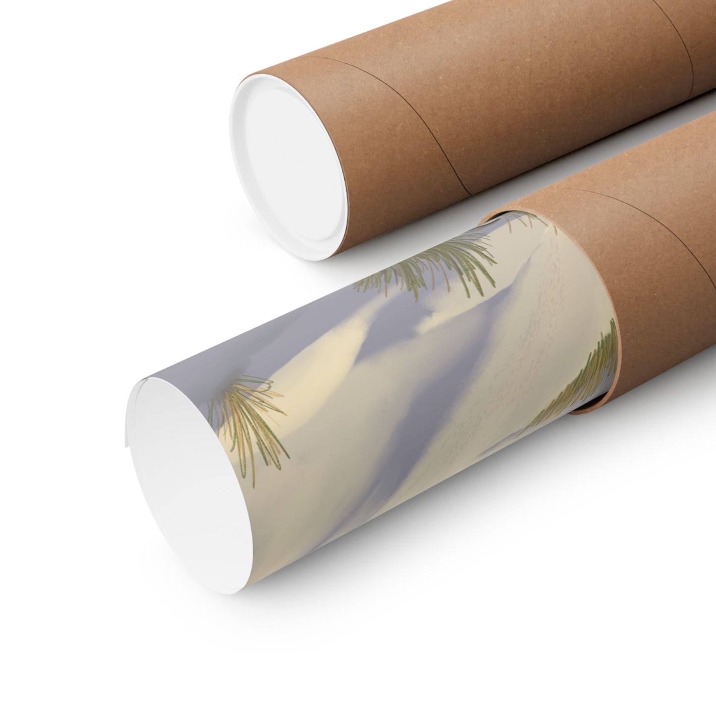 Coastal Dunes Beach Poster — Serene Ocean Sunset Print