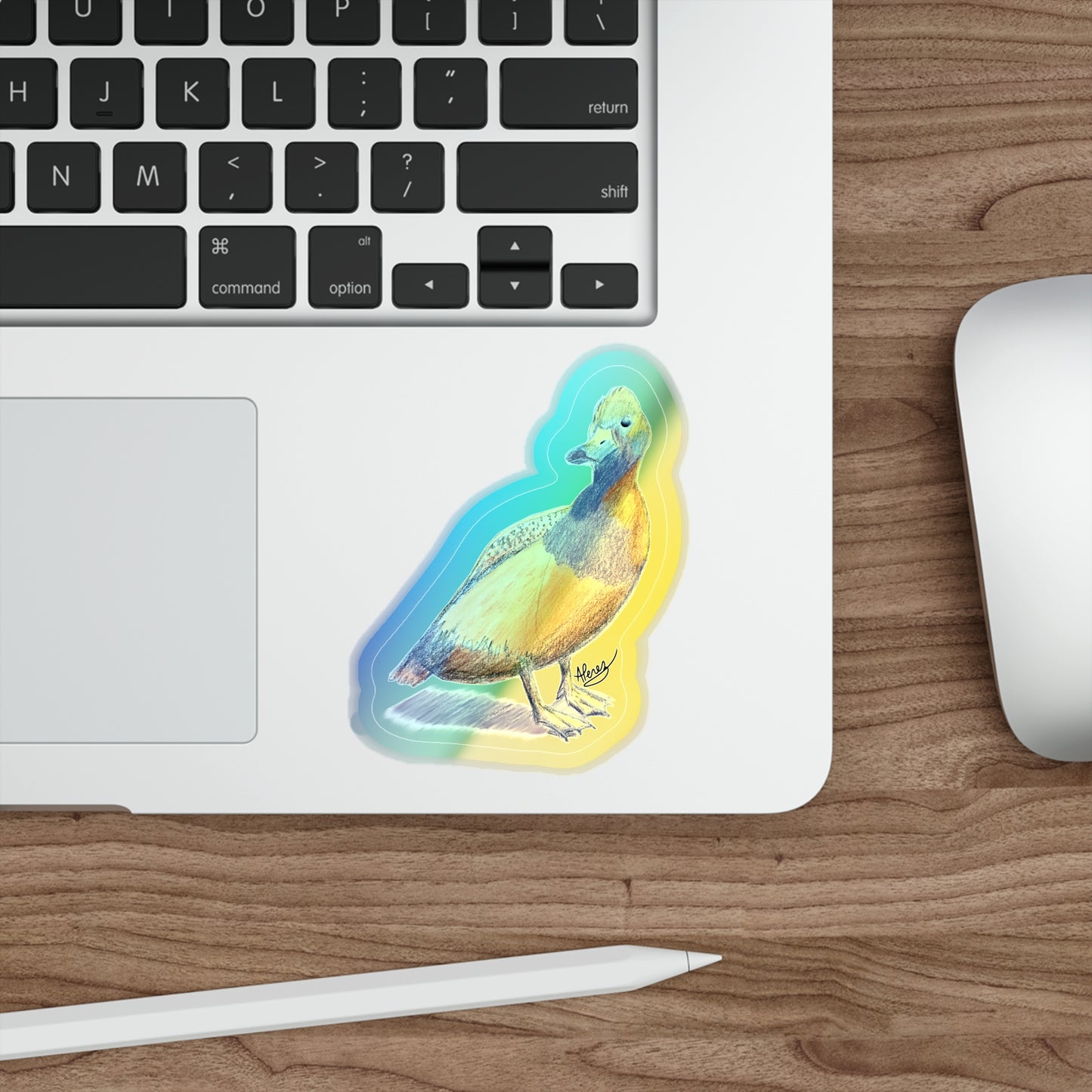 Holographic Duck Sticker