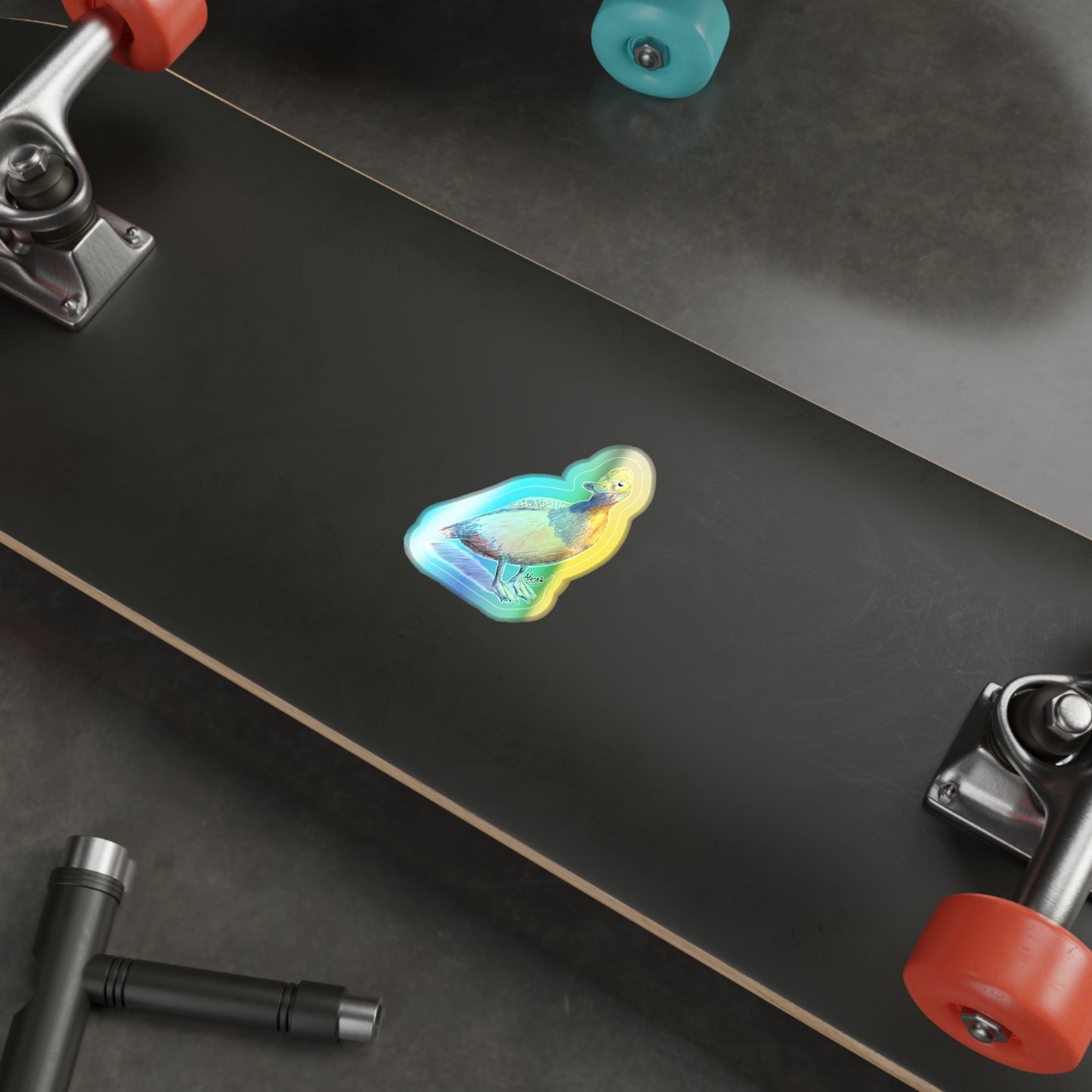 Holographic Duck Sticker