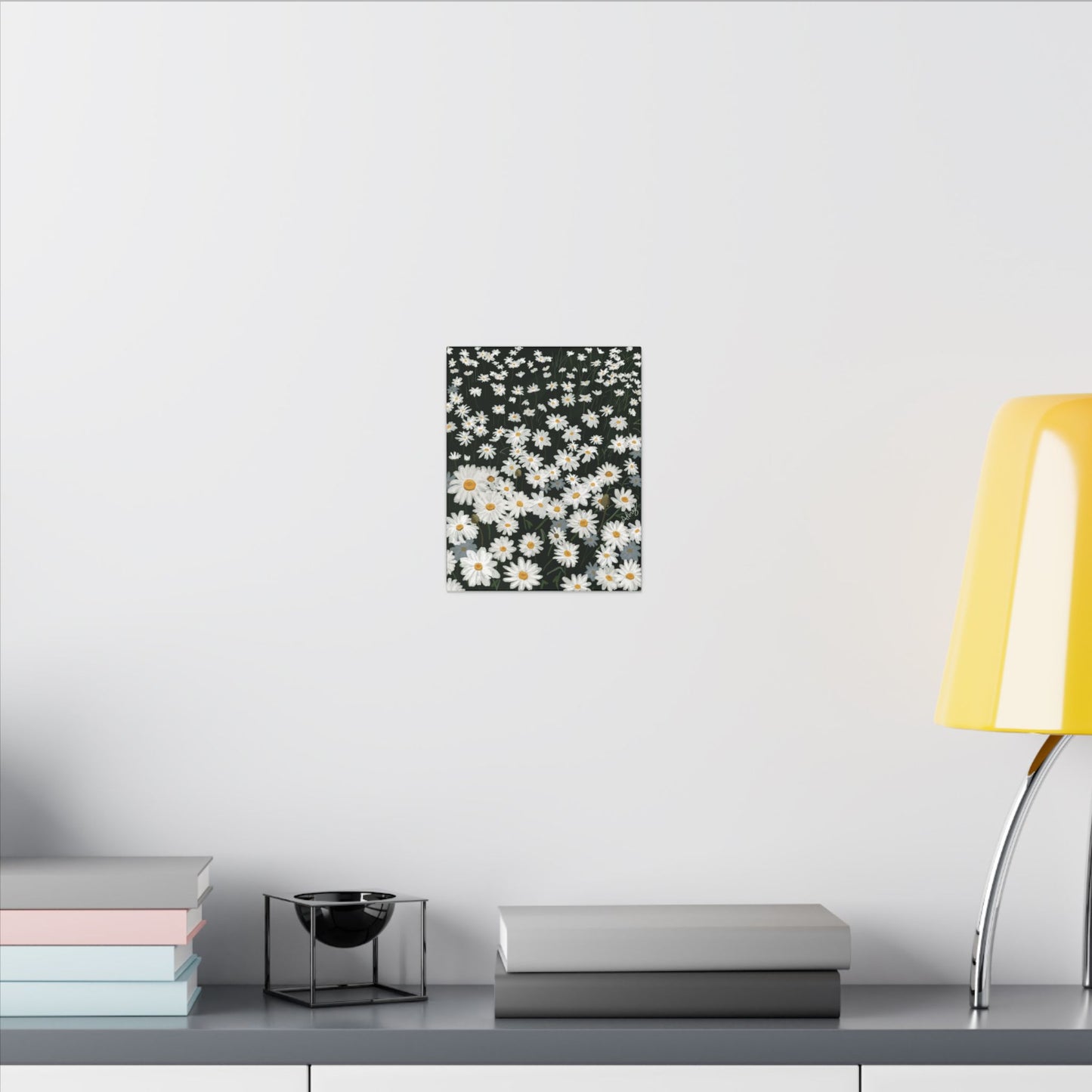 Daisy Field Matte Canvas Print — Stretched Wall Art
